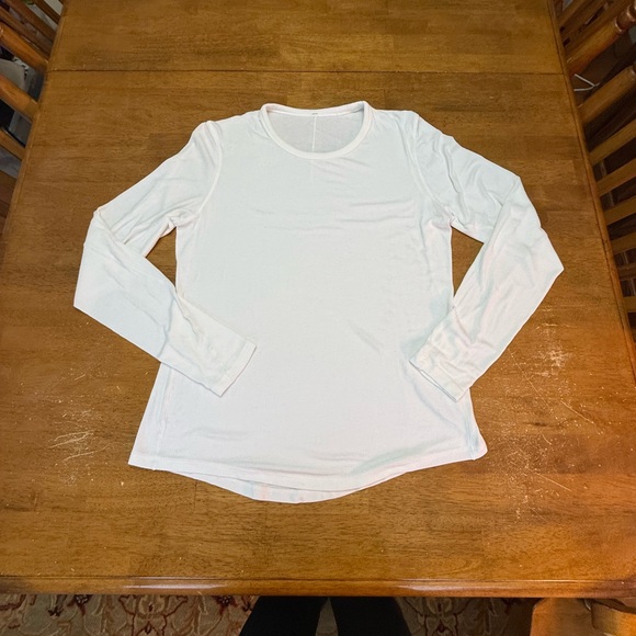 lululemon athletica Tops - Lululemon white long sleeve shirt 12
